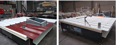 Water air tightness test rig