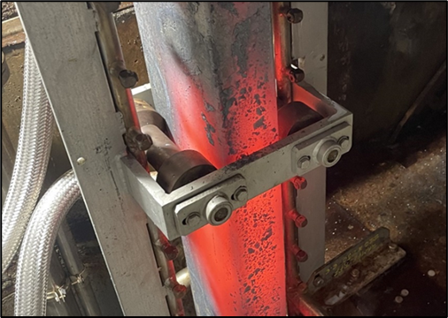 Slab produced in CRM pilot caster